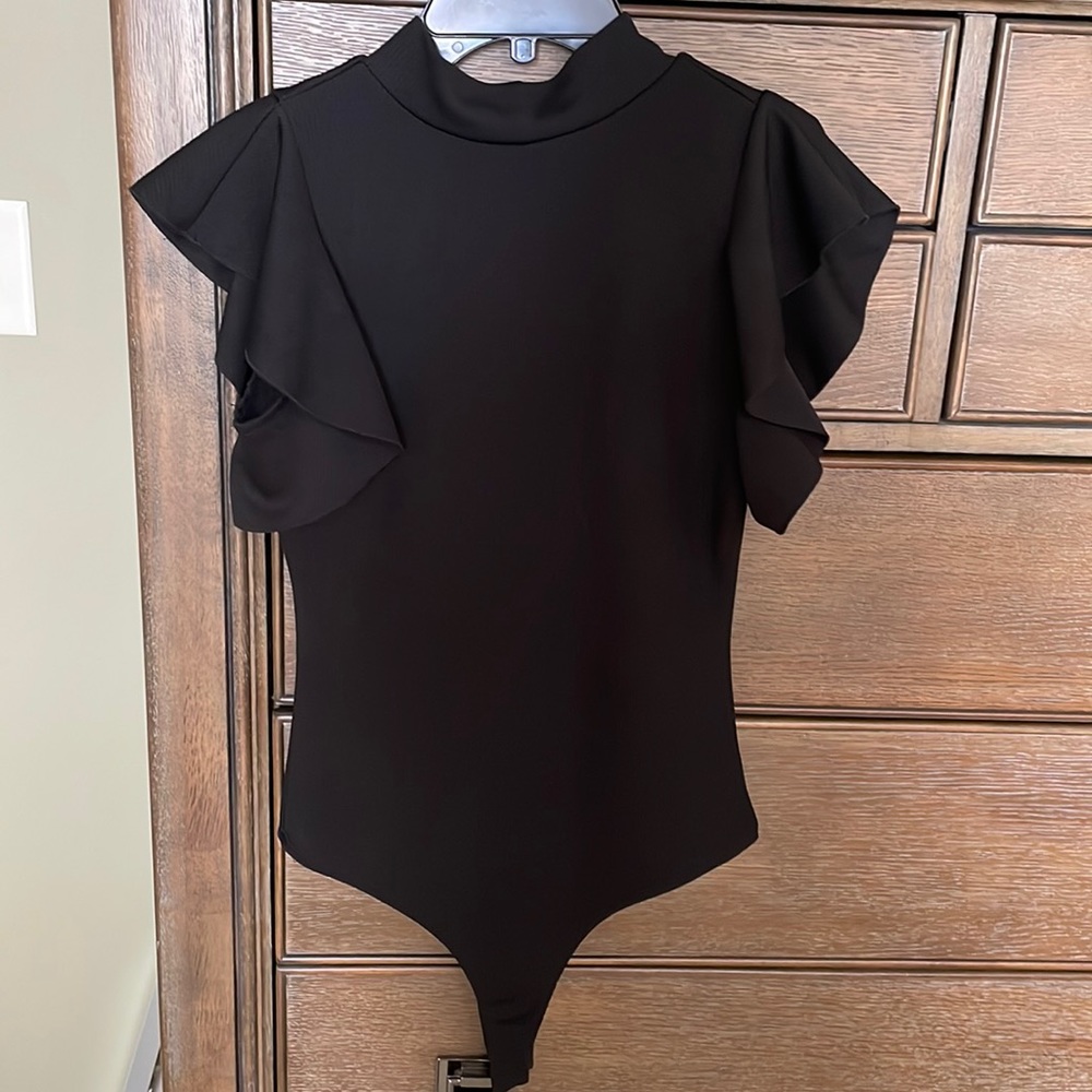 TCEC size medium black bodysuit (fits like a small)